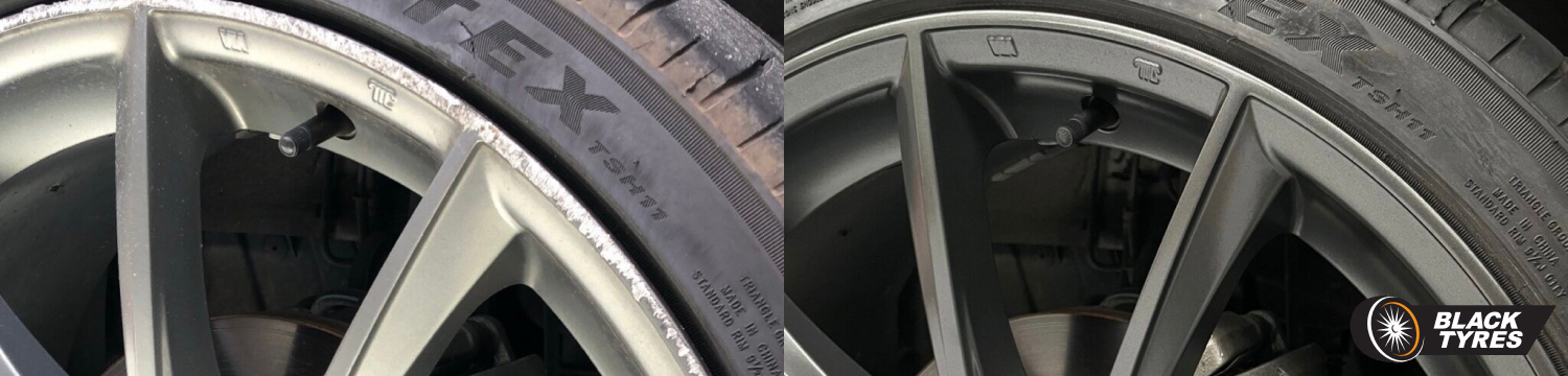 Колесные литые диски до и после восстановления и порошковой покраски